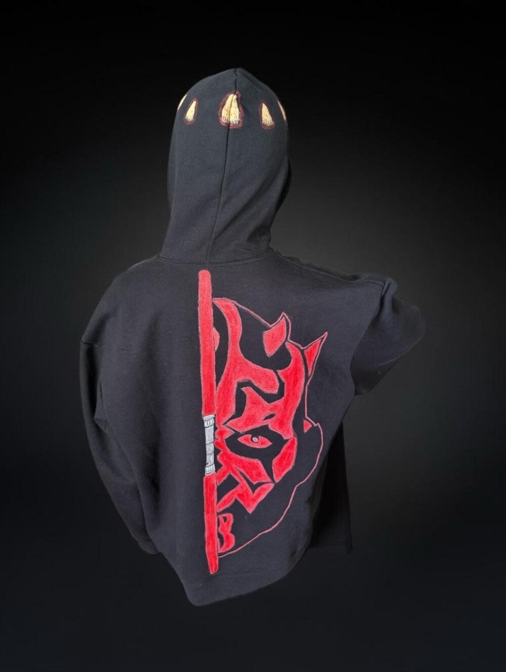 Custom Hand Painted Darth Maul Hoodie